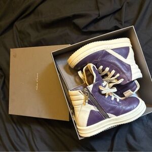 Rick Owens Kids Sneakers in Purple and Cream